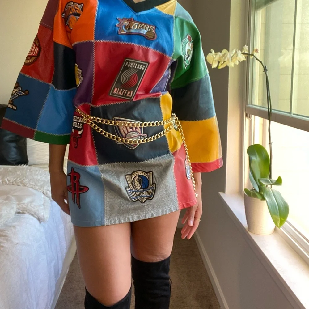 Colorful Patchwork NBA Top - Picture 7 of 7